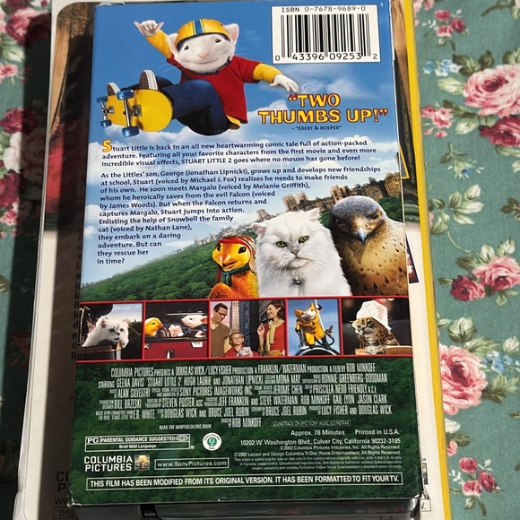 Stuart Little 1 & 2 VHS 📼 Movies 🍿 excellent condition. Family fun classic movie - Picture 5 of 9